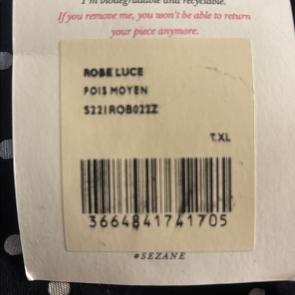 Sezane Luce Dress Pois Moyen - Size XL NWT - Picture 12 of 12